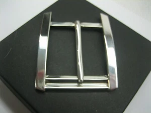STERLING SILVER 925 BUCKLE AVAILABLE FOR 1" 1-1/8" 1-1/4" 1-3/8" 1-1/2" BELTS - Picture 1 of 6