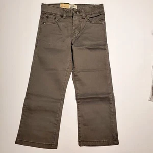 NWT Boy's Levi's 514 Size 4 Jeans Straight Stretch Slim Fit Gray - Picture 1 of 8