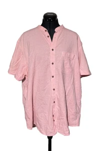 Vintage Canda Shirt Men Extra Extra Large Pink Casual Button Up Size XXL - Picture 1 of 8