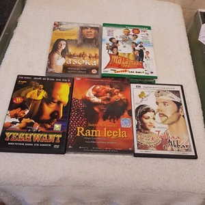 5 Hindi DVDs. Ram-leela(ungeöffnet/Jodhaa Akbar/Asoka/Yeshwant/Malamaal Weekly - Bild 1 von 22