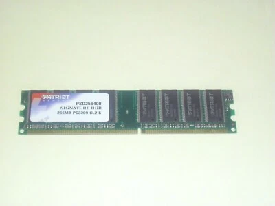 PC3200 DDR , 256 MB RAM Module / Card, CL2.5, 184 Pin PSD256400 - Image 1 of 2