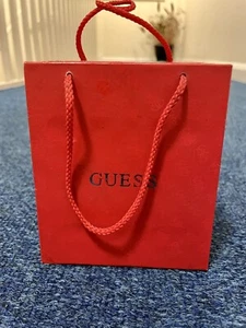 Red GUESS STEEL Watch Presentation Box With Red Handles + Operating Instructions - Picture 1 of 12