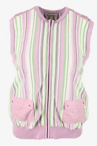 Chaleco sin mangas vintage sin mangas cuello en V cremallera completa retro años 90 L - IL3068 - Imagen 1 de 4