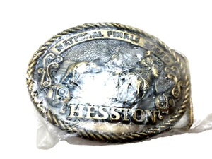 1980 Hesston NFR National Finals Rodeo Limited Edition Commemorative Belt Buckle - Picture 1 of 5