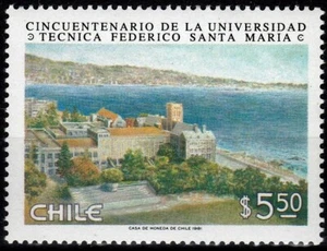 Chile 1981 Michel 977 50º Universidad Técnica Ann Federico Santa María MNH - Imagen 1 de 1