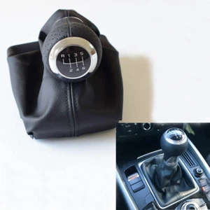SP Leather 6 Speed Gear Shift Knob For Audi S LINE A3 03-13 A4 Q5 S3 S4 8P 07-15 - Picture 1 of 2