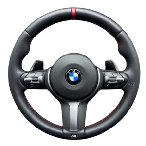 BMW M SPORT F30 F20 F21 F22 F31 F32 F34 F36 F15 F16 VOLANTE IN PELLE NAPPA - Foto 1 di 13