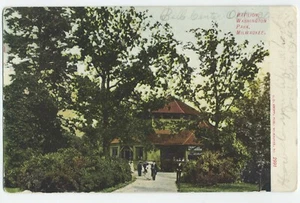 PAVILLON WASHINGTON PARK MILWAUKEE BELL CENTER WI Stempel Postkarte A1 - Bild 1 von 2