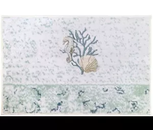 Avanti Linens Bath Rug, Cotton Mat, Durable Home 20" x 30" Sea Inspired Coastal - Picture 1 of 2