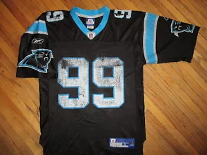 MA'AKE KEMOEATU CAROLINA PANTHERS 99 CAMISETA Estampado Usado RARO Aparejo Nariz PEQUEÑO - Imagen 1 de 5