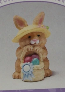 Hallmark 1996 Blue Ribbon BunnyMerry Miniature QSM8064 NIB Easter Mini Bonnet - Picture 1 of 3