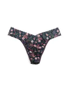 HANKY PANKY SIGNATURE LACE LOW RISE THONG ONE SIZE (2-12)MIDDLETON GARDEN NIP - Picture 1 of 3
