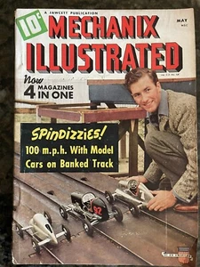 MAI 1941 MECHANIX ILLUSTRIERTE SPINDIZZIES RENNWAGEN 100 MPH Bankbahn!! - Bild 1 von 12