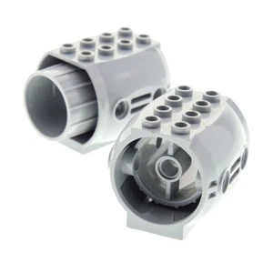 2x Lego Triebwerk 5x4x3 neu-hell grau Motor groß Gehäuse Turbine 4211767 43121 - Bild 1 von 1