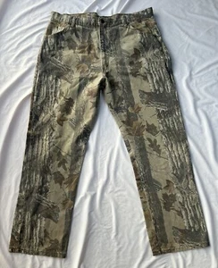 Vtg Duxbak REALTREE Camo Pants Men's 40x30 2XL Hunting Jeans Straight Leg Denim - Picture 1 of 14