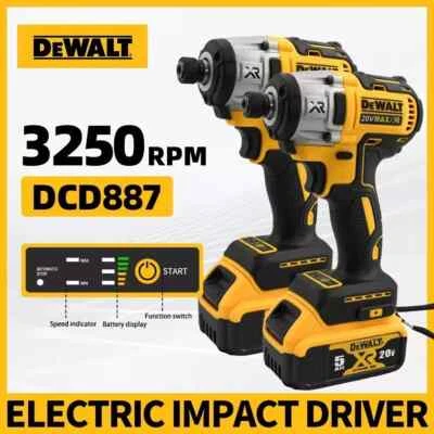 Dewalt Brushless Speed Impact Driver DCD887 XR Body Only Precision Drive UK - Image 1 of 4