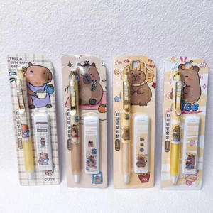 Kawaii Capybara Mechanical Pencil Set With Refill School Office Writing Pencils - Picture 1 of 7