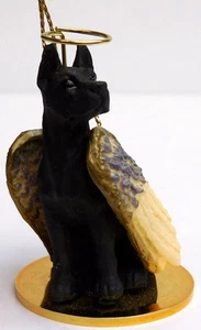 Dogge, schwarzer Engel Hund Ornament Gesprächskonzepte, kleine, Artikel DTA16A - Bild 1 von 3