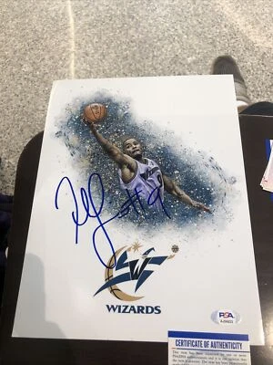 WASHINGTON WIZARDS- RASHARD LEWIS SIGNED AUTOGRAPH 8.5x11 PHOTO PICTURE PSA COA - Image 1 of 4
