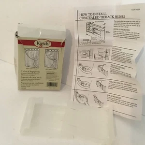 Draperies tieback supports. pair. White - Picture 1 of 1