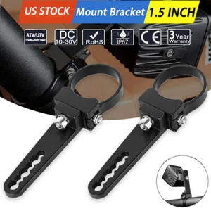 2x 1.5" Bull Bar Roll Cage Tube Clamps Mount Bracket LED Light Bar ATV UTV 38mm - Picture 1 of 10