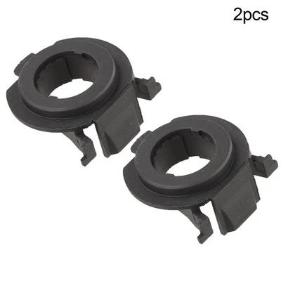 2X Black Car H7 LED Adapter Holder Base for Focus 3 MK3 For Fiat 500 For Opel - Image 1 of 4