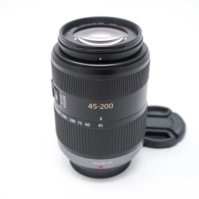Panasonic Lumix G Vario 45-200mm f/4-5.6 Zoom Lens for Micro 4/3 MFT - Great - Image 1 of 4
