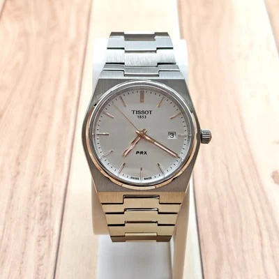 Tissot PRX Men's White Dial Quartz Stainless Steel Watch 40mm T137.410.11.031.00 - Image 1 of 4