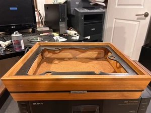 DUAL 1225 ORIGINAL Wood Plinth Base with Bottom - EXCELLENT CONDITION - Picture 1 of 3