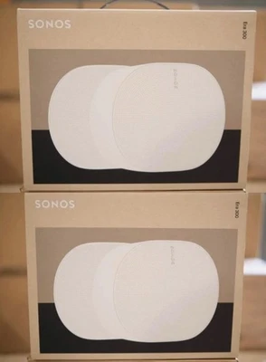 Sonos Era 300 Pair White and Pair of Sonos Era 300 Stands White - Image 1 of 2