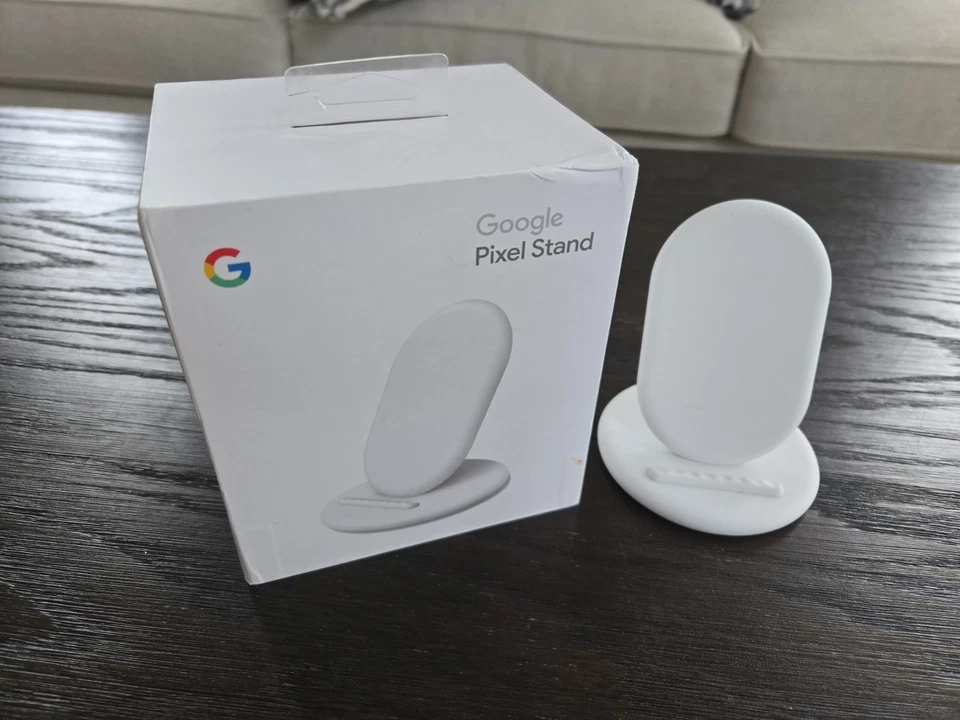 Беспроводное зарядное устройство Google Pixel с подставкой белое G019C БЕЗ ШНУРА или блока питания - Изображение 1 из 1