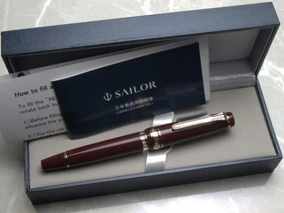 Equipo profesional japonés FP Sailor Realo granate 21 k mediano nuevo en caja 11-3926-432 Foto 1 de 4