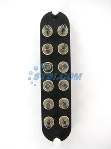 Corning CCH-CP12-15T Panel 12 ST Simplex OM1 Multimodo 62.5 Adaptadores A Granel ~STSI - Imagen 1 de 1