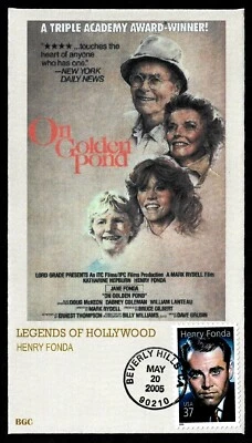 USA, SCOTT # 3911, BGC FDC COVER HOLLYWOOD LEGEND HENRY FONDA ON GOLDEN POND - Image 1 of 2