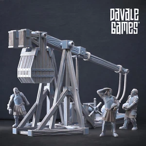 Castillo gris Trebuchet con dotación - Imagen 1 de 5