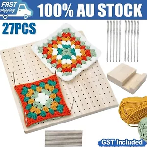 27PCS Crochet Blocking Board With 25 Pins For Knitting and Crocheting Tool Set - Picture 1 of 12