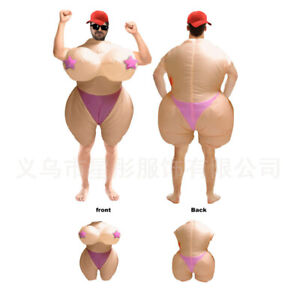 Funny Inflatable Big Mama Costume Outfit Suit for Halloween Stag Hen Adult Party