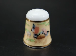 Akemi THIMBLE Collectors Club Porcelain Duck & Ducklings Lilies 1988 Vintage - Picture 1 of 7