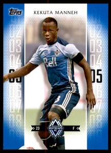 2017 Topps MLS Blue #150 Kekuta Manneh 24 Under 24 /99