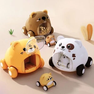 Montessori Baby Toy Cars for 1 Year Old Toddler Birthday Gift Toys Cartoon Car - Picture 1 of 25