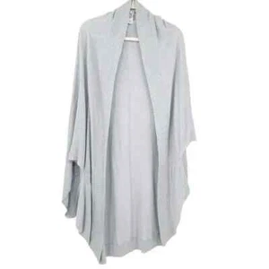 LULULEMON Womens Silk Blend Wrap Sweater Gray O/S One Size - Picture 1 of 3