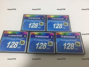 5X   Transcend  128mb   80X compact flash memory card CF Card - Picture 1 of 1
