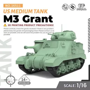 SSMODEL 511 1/16 Military Model Kit US M3 Grant Medium Tank GAMES - Picture 1 of 5