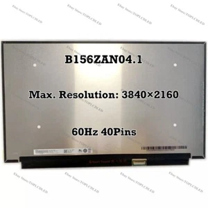 B156ZAN04.1 15.6" 3840×2160 IPS 60Hz LCD Bildschirm Anzeige Matrix 4K EDP 40 Pin - Bild 1 von 1