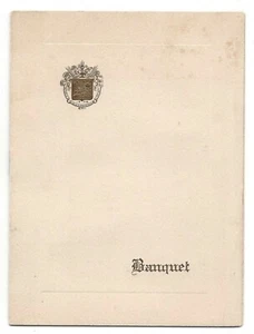 1920 Alpha Sigma Phi Sigma Freshman Bankettprogramm Hauptkabine Buchbinder GG - Bild 1 von 5
