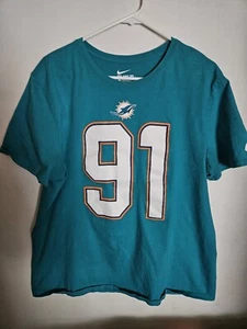 Gr. XL Nike Miami Dolphins #91 Cameron Wake T-Shirt Top Zustand - Bild 1 von 9