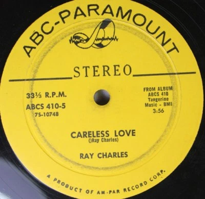 Soul 45 Ray Charles - Careless Love / You Win Again On Abc-Paramount - Image 1 of 2