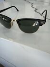 Rayban Clubmaster Black And Gold Sunglasses 