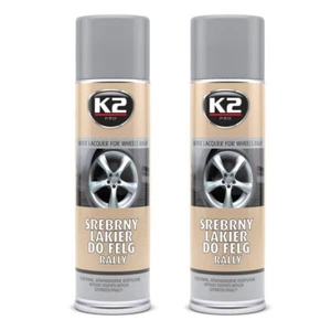 x2 Pintura especial para llantas / Color Plata / Spray /  K2 Pro / 500ml - Imagen 1 de 1