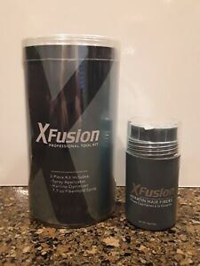XFusion Keratin Hair Fibers Professional Tool Kit plus 15g Light Brown - NEW
